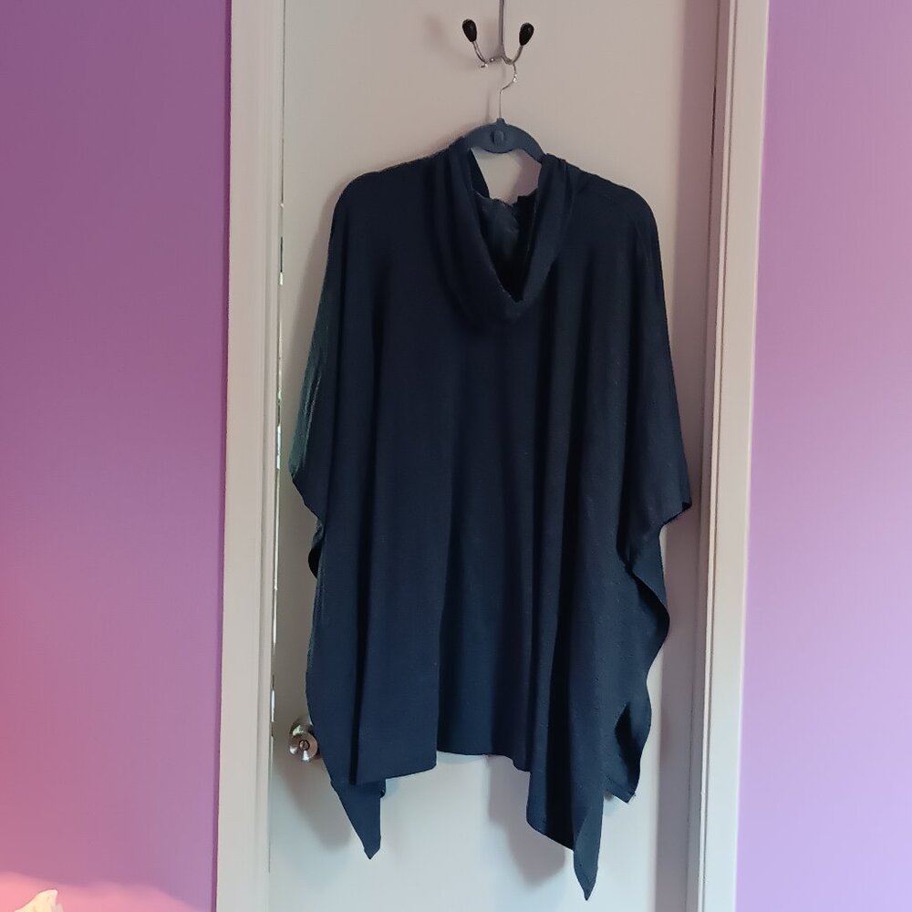 Cuddl Duds Womens Comfort Wear Oversized Hoodie Poncho SZ s/m